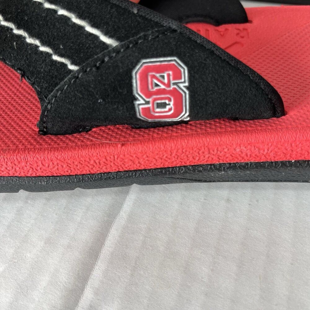 Rainbow East Cape Flip Flops Molded Rubber Slip On Comfort Sandals NCSU Mens 11 - Picture 16 of 16